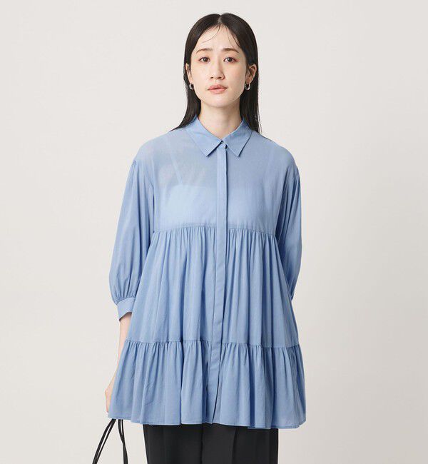 UNITED ARROWS「ボイル ティアード チュニック」|シャツ・ブラウス|