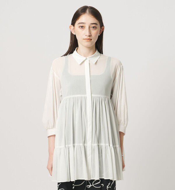 UNITED ARROWS「ボイル ティアード チュニック」|シャツ・ブラウス|