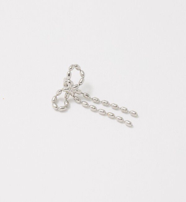 UNITED ARROWS「チェーンリボン ピアス」|ピアス|