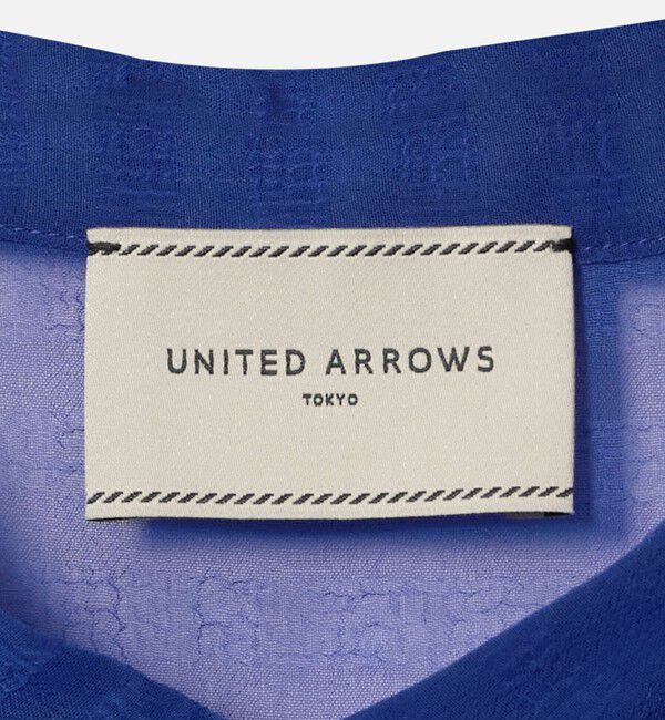 UNITED ARROWS「シアー ギャザー バンドカラー ブラウス」|シャツ・ブラウス|