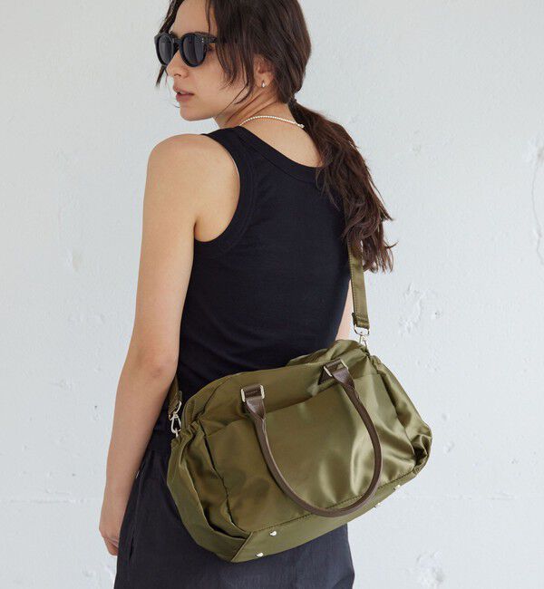 UNITED ARROWS green label relaxing「【WEB限定】2WAY Wジップ ボストン バッグ はっ水」|ボストンバッグ|