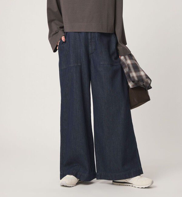 UNITED ARROWS green label relaxing「＜スタイリスト兵藤千尋さんコラボ＞ベイカー ライト デニム 接触冷感」|デニム|