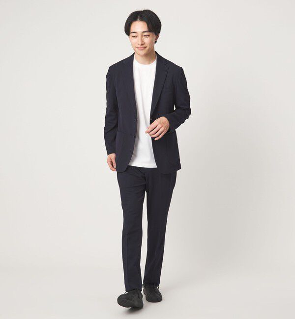 UNITED ARROWS green label relaxing「A+ ラッカンジャージ スタンダード イージー NP スラックス セットアップパンツ -ウォッシャブル・ストレッ」|スラックス|