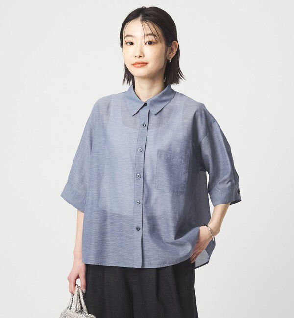 UNITED ARROWS green label relaxing「アキハ バック タック シャツ」|シャツ・ブラウス|