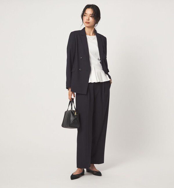 UNITED ARROWS green label relaxing「［size SHORT/TALLあり］カチリラ ストレート パンツ ウォッシャブル ストレッチ」|スラックス|