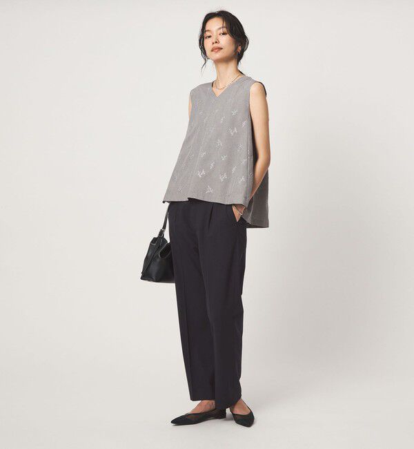 UNITED ARROWS green label relaxing「［size SHORT/TALLあり］カチリラ ストレート パンツ ウォッシャブル ストレッチ」|スラックス|
