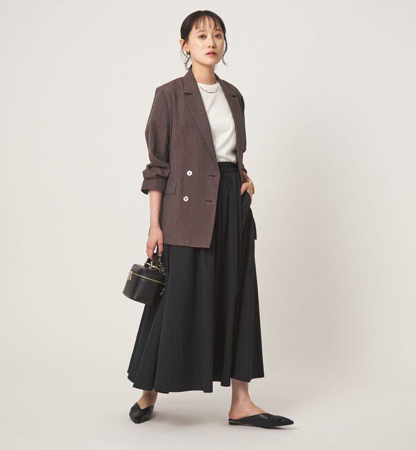 UNITED ARROWS green label relaxing「ボリューム ギャザー スカート」|フレア|