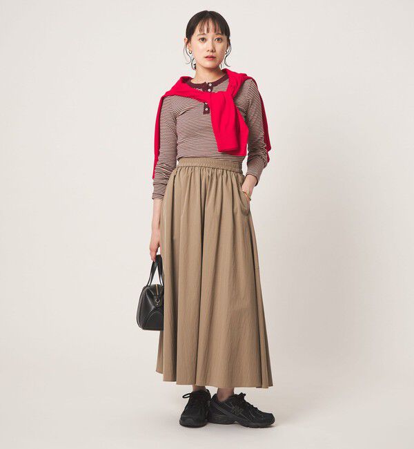 UNITED ARROWS green label relaxing「ボリューム ギャザー スカート」|フレア|