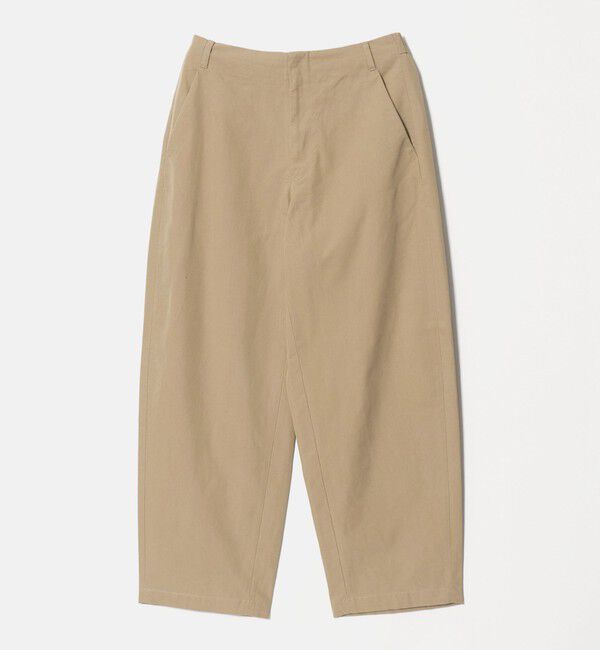 UNITED ARROWS green label relaxing「TC ツイル ピーチ バレル ワイド パンツ W4」|その他|BEIGE