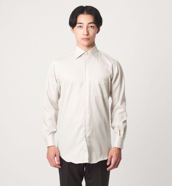 UNITED ARROWS green label relaxing「コットン ナローストライプ ワイドカラー ドレスシャツ -イージーアイロン-」|シャツ・ブラウス|