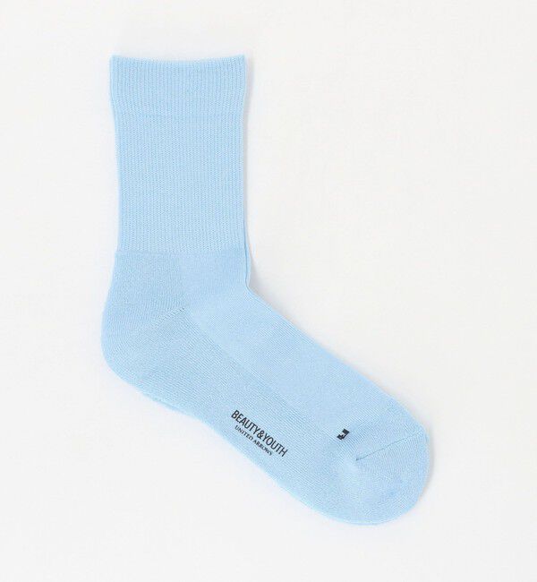 BEAUTY&YOUTH UNITED ARROWS「パイル クウォータ― ソックス 抗菌・防臭」|ソックス|LT.BLUE