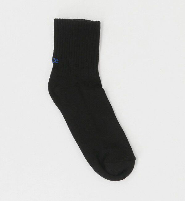 NICE WEATHER「＜NICE WEATHER＞シグネチャーロゴ ショートソックス」|ソックス|BLACK