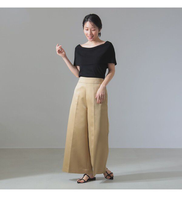 Demi-Luxe BEAMS 「オフショルダー ノースリーブ プルオーバーニット」|ニット・セーター|
