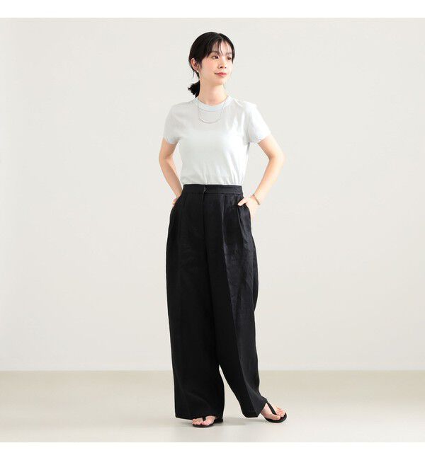 Demi-Luxe BEAMS 「ATON / コンパクト Tシャツ」|Tシャツ・カットソー|