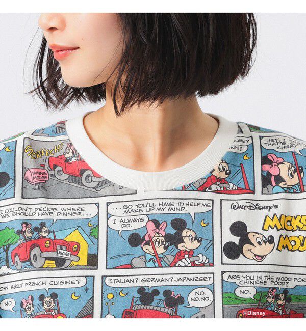 BEAMSBOY「【別注】Champion / ミッキーマウス＆ミニーマウス / Tシャツ」|Tシャツ・カットソー|