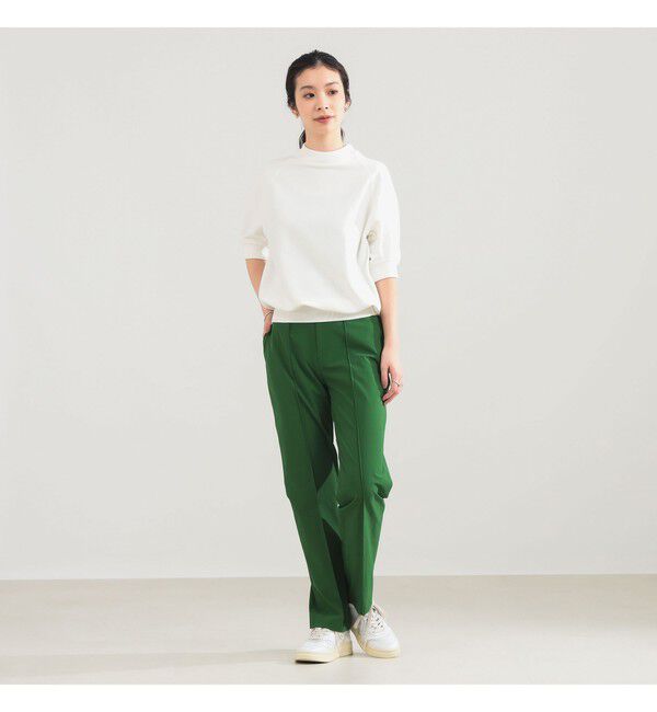 Demi-Luxe BEAMS 「AK+1 / モックネック ハーフスリーブ スウェット」|ニット・セーター|