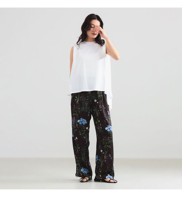 Demi-Luxe BEAMS 「【接触冷感・UVカット】コットン バックフレア ノースリーブ プルオーバー」|Tシャツ・カットソー|