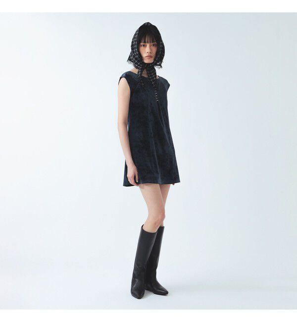 Ray BEAMS 「クラシック ベロア ミニ ワンピース」|ワンピース|