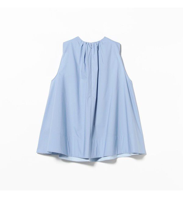 Demi-Luxe BEAMS 「ワイド ヘム ギャザー ノースリーブ ブラウス」|シャツ・ブラウス|