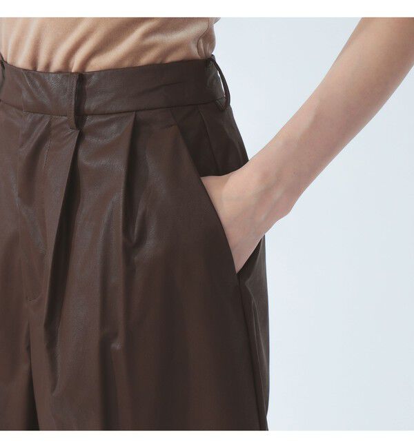 Ray BEAMS 「フェイクレザー バミューダ パンツ」|その他|