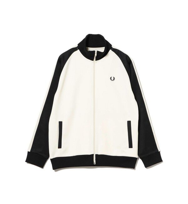 BEAMS「BEAMS｜【別注】FRED PERRY / Track Jacket 26SS｜トラックジャケット ジャージ｜ワイドシルエット」|スウェット・ジャージ|ECRU/BLACK