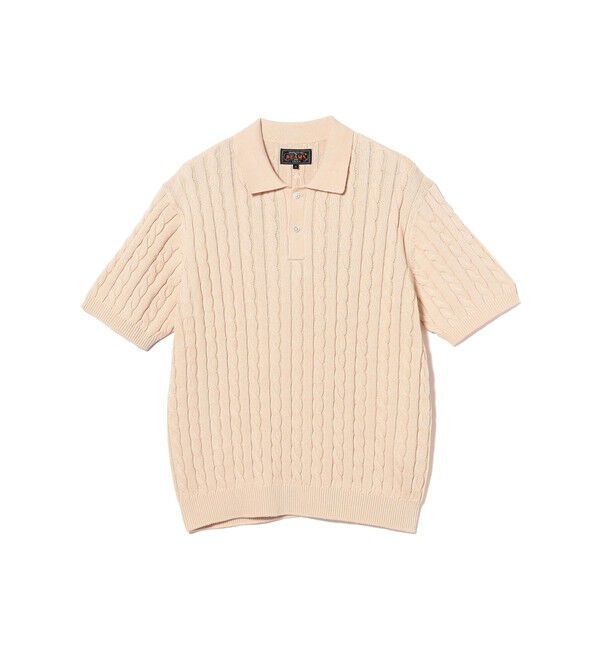 BEAMS PLUS「Knit Polo Cable」|ポロシャツ|