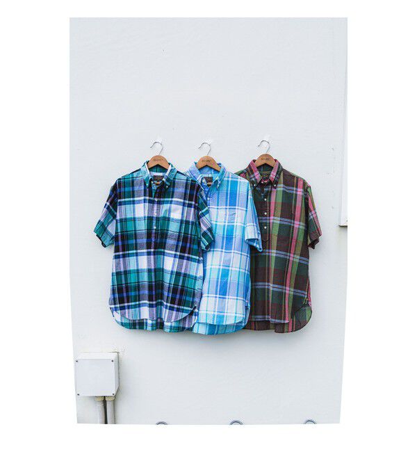 BEAMS PLUS「B.D. Pullover Classic-fit Madras」|シャツ・ブラウス|