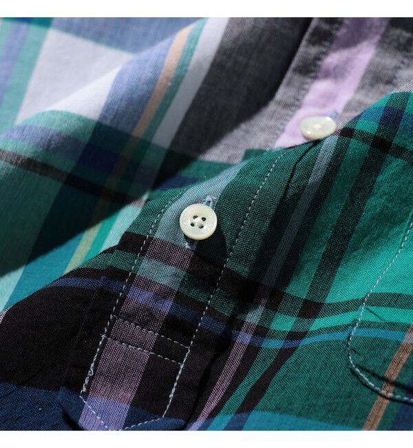 BEAMS PLUS「B.D. Pullover Classic-fit Madras」|シャツ・ブラウス|