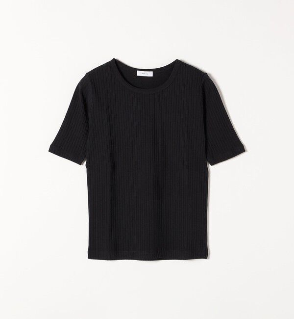 SHIPS any「【WEB限定】SHIPS any:〈洗濯機可能〉テレコ リブ ハーフスリーブ TEE」|Tシャツ・カットソー|