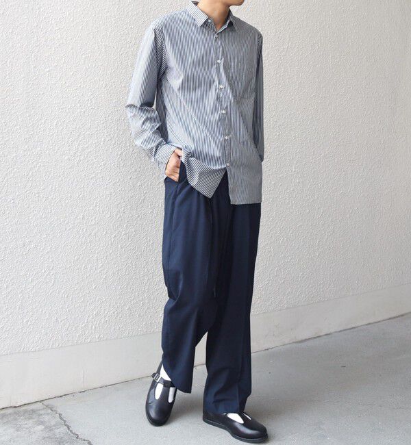 SHIPS any「SHIPS any: ストライプ / ソリッド リラックス レギュラーカラー シャツ 26AW◇」|シャツ・ブラウス|