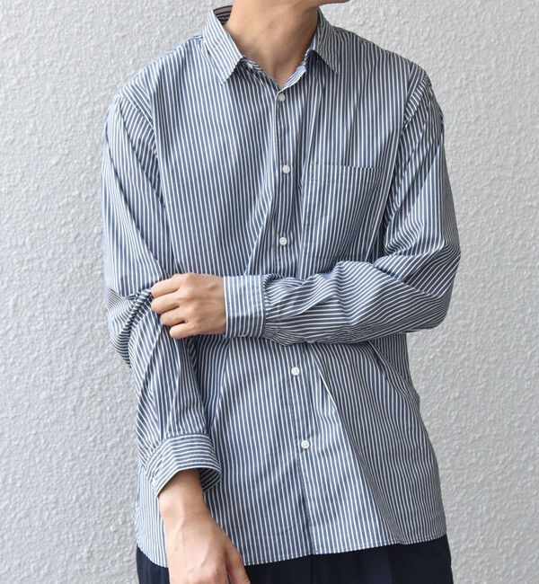 SHIPS any「SHIPS any: ストライプ / ソリッド リラックス レギュラーカラー シャツ 26AW◇」|シャツ・ブラウス|
