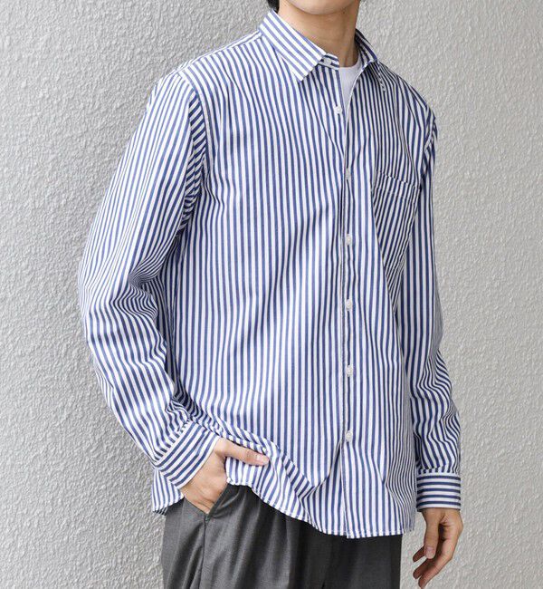 SHIPS any「SHIPS any: ストライプ / ソリッド リラックス レギュラーカラー シャツ 26AW◇」|シャツ・ブラウス|