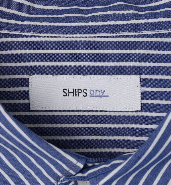 SHIPS any「SHIPS any: ストライプ / ソリッド リラックス レギュラーカラー シャツ 26AW◇」|シャツ・ブラウス|