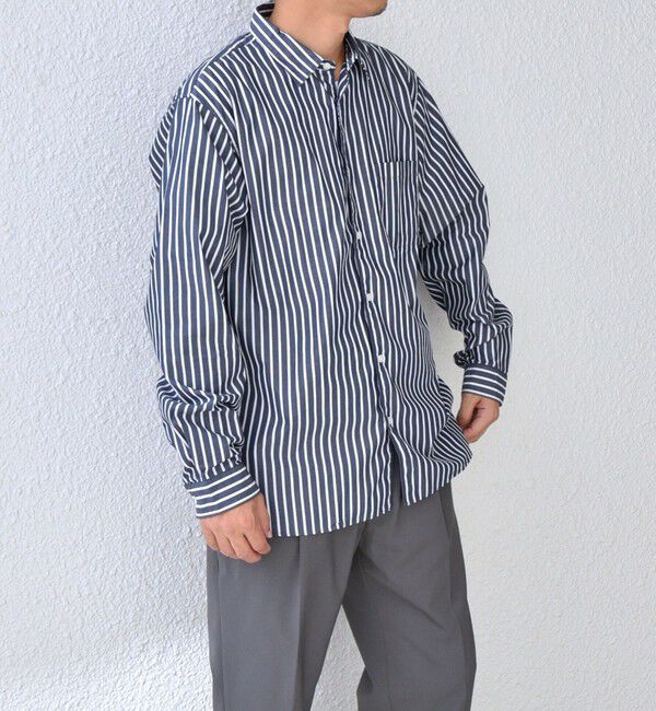 SHIPS any「SHIPS any: ストライプ / ソリッド リラックス レギュラーカラー シャツ 26AW◇」|シャツ・ブラウス|