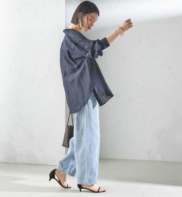 SHIPS for women「パッチワーク カーブ デニム」|デニム|