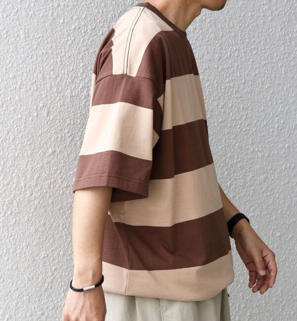 SHIPS any「SHIPS any: ワイド カラー ボーダー スピンドル Tシャツ◇」|Tシャツ・カットソー|
