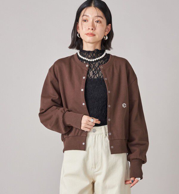 SHIPS for women「SHIPS NINE CASE:〈手洗い可能〉シアー レース ハイネック プルオーバー」|Tシャツ・カットソー|