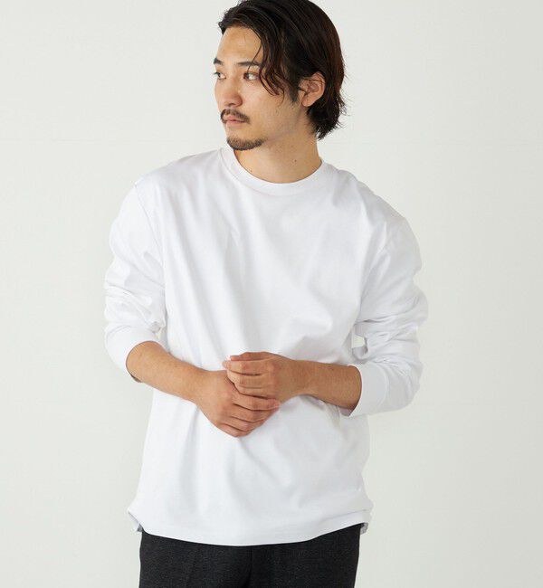 SHIPS Colors 「SHIPS Colors:シルケット コットン クルーネック ロンT」|Tシャツ・カットソー|