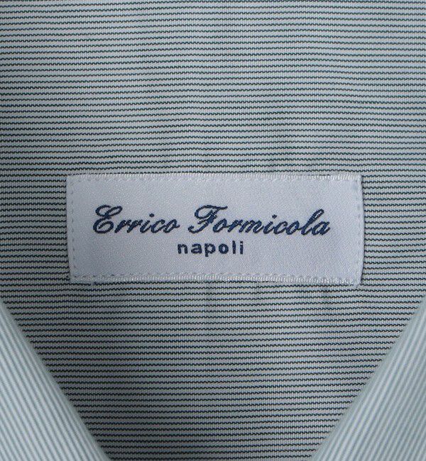 SHIPS「【SHIPS別注】Errico Formicola: DALIO ヘアライン ストライプ シャツ」|シャツ・ブラウス|