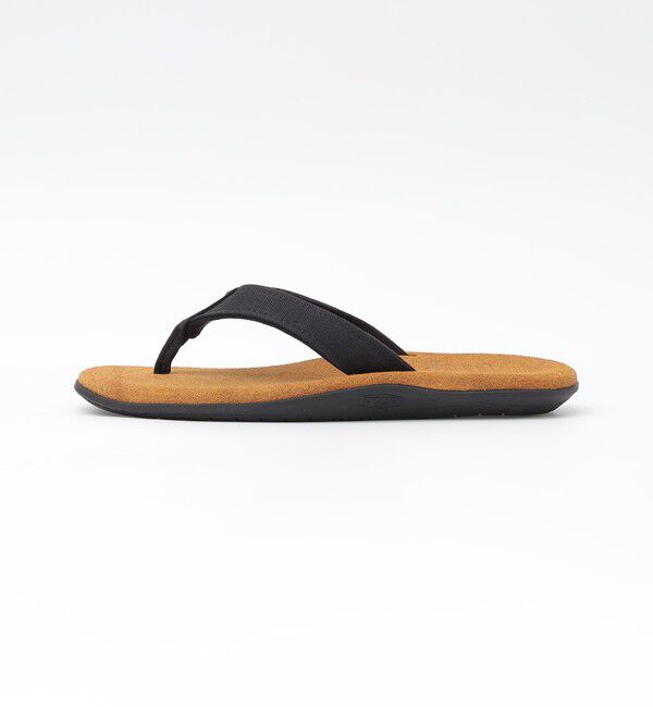 SHIPS「ISLAND SLIPPER x GROWN&SEWN: TONG W/OAK BLACK D」|サンダル|