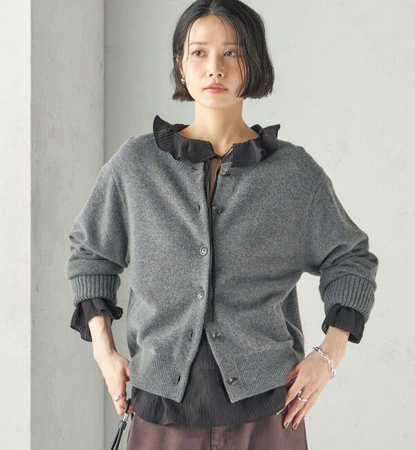 SHIPS for women「《予約》〈手洗い可能〉ボイル ストライプ ラッフル カラー ブラウス」|シャツ・ブラウス|
