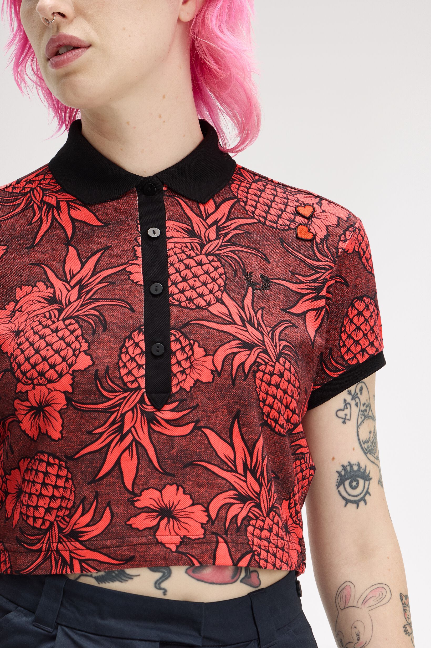 FRED PERRY 「Amy Winehouse Printed Polo Shirt／エイミーワインハウス プリントポロシャツ」|ポロシャツ|