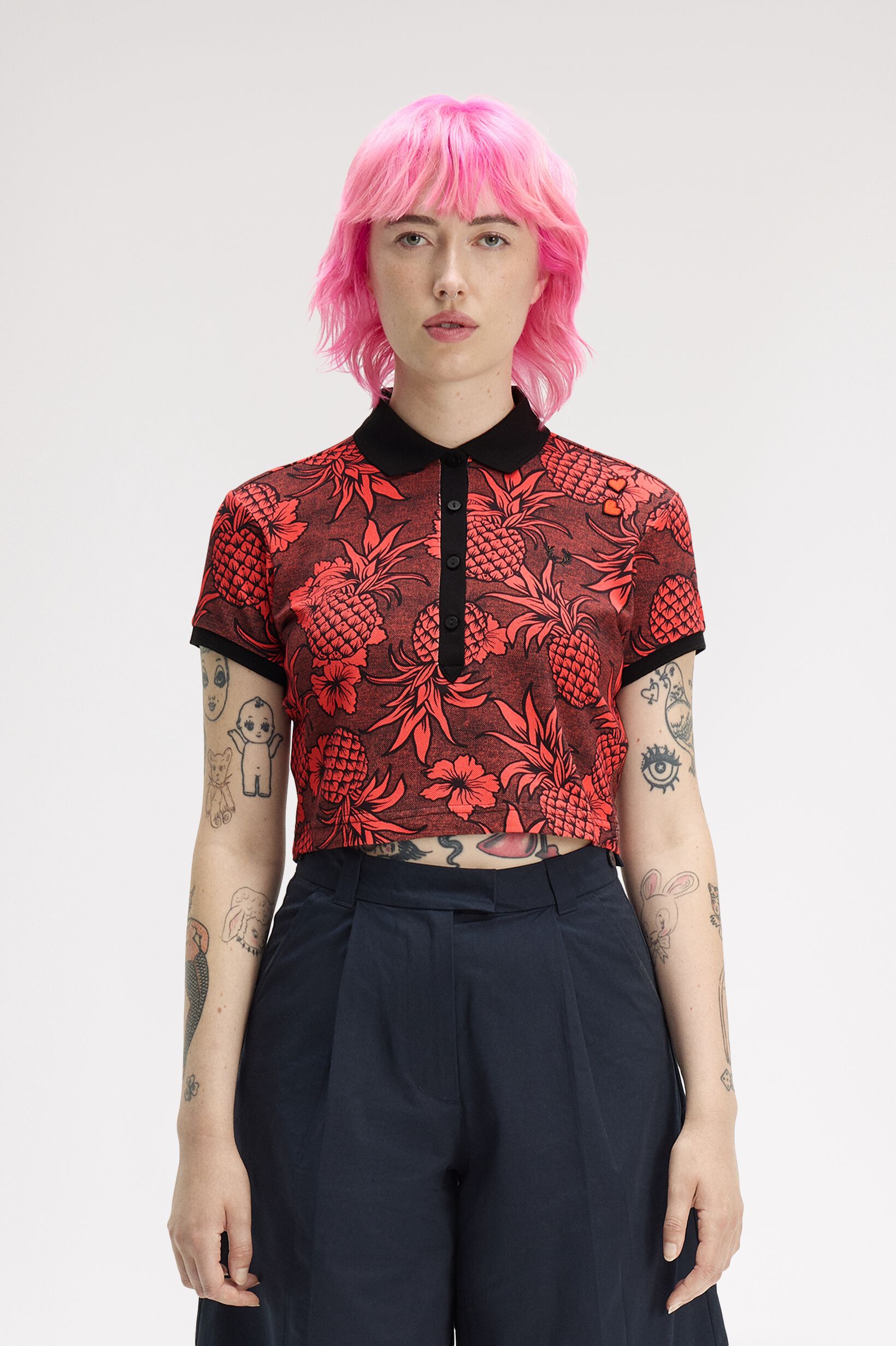FRED PERRY 「Amy Winehouse Printed Polo Shirt／エイミーワインハウス プリントポロシャツ」|ポロシャツ|