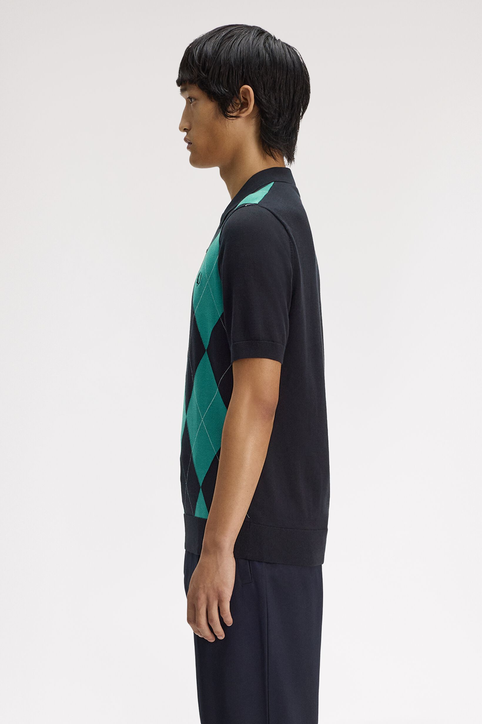FRED PERRY 「Argyle Knitted Shirt／アーガイルニットポロシャツ」|ポロシャツ|