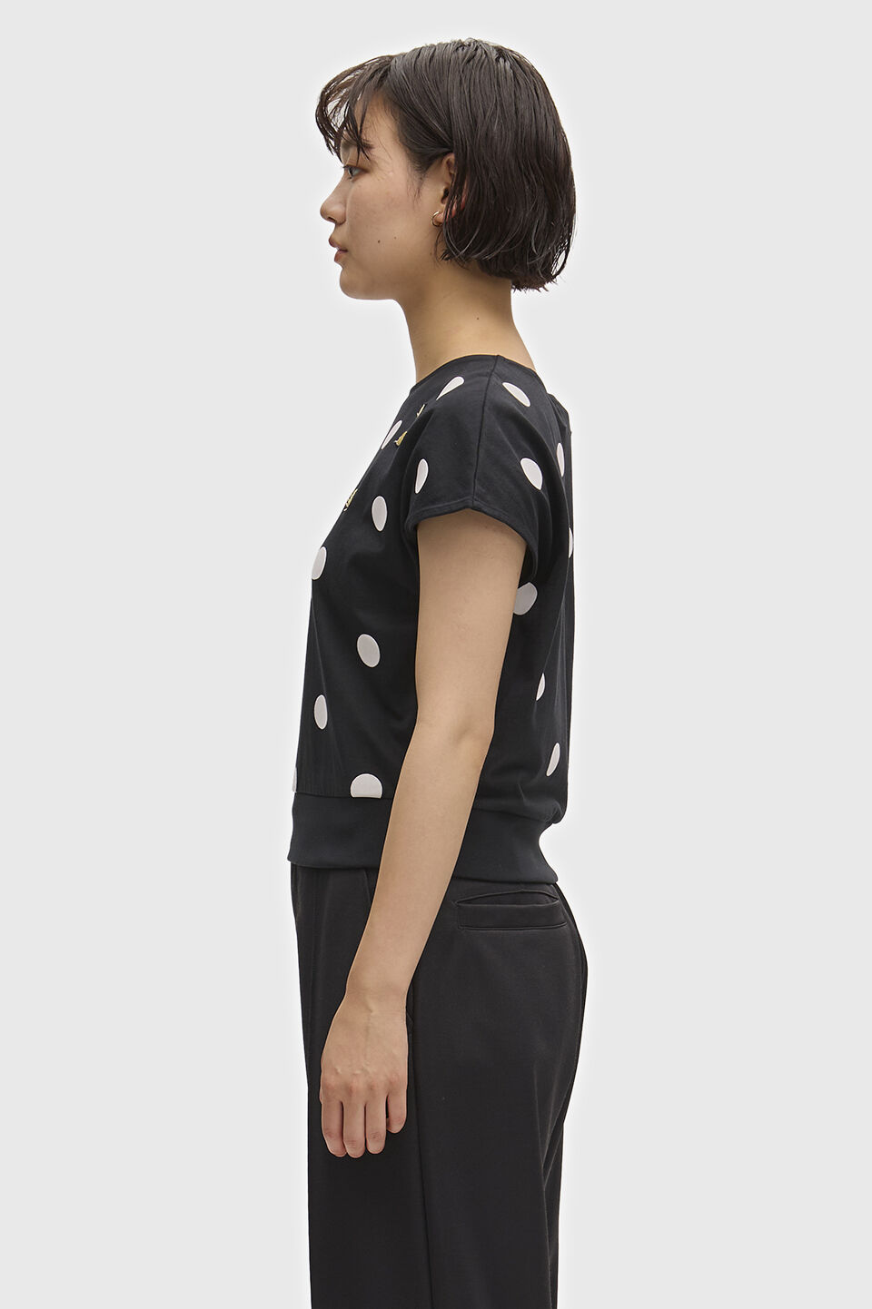 FRED PERRY 「FRED PERRY／FLOCKED POLKA DOT TOP／エイミーワインハウス ポルカドットトップス」|Tシャツ・カットソー|