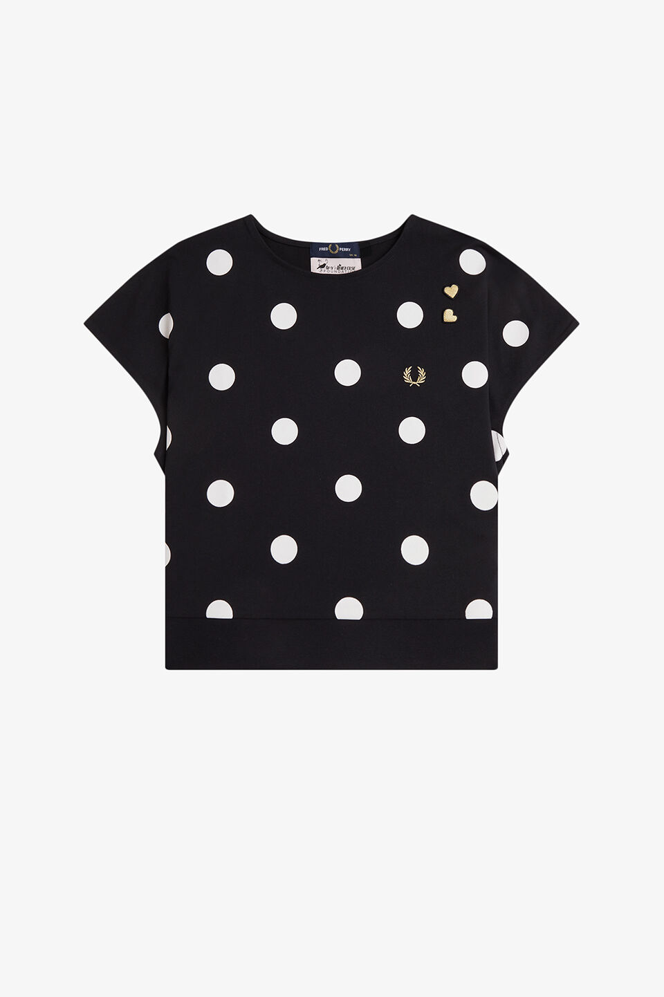 FRED PERRY 「FRED PERRY／FLOCKED POLKA DOT TOP／エイミーワインハウス ポルカドットトップス」|Tシャツ・カットソー|