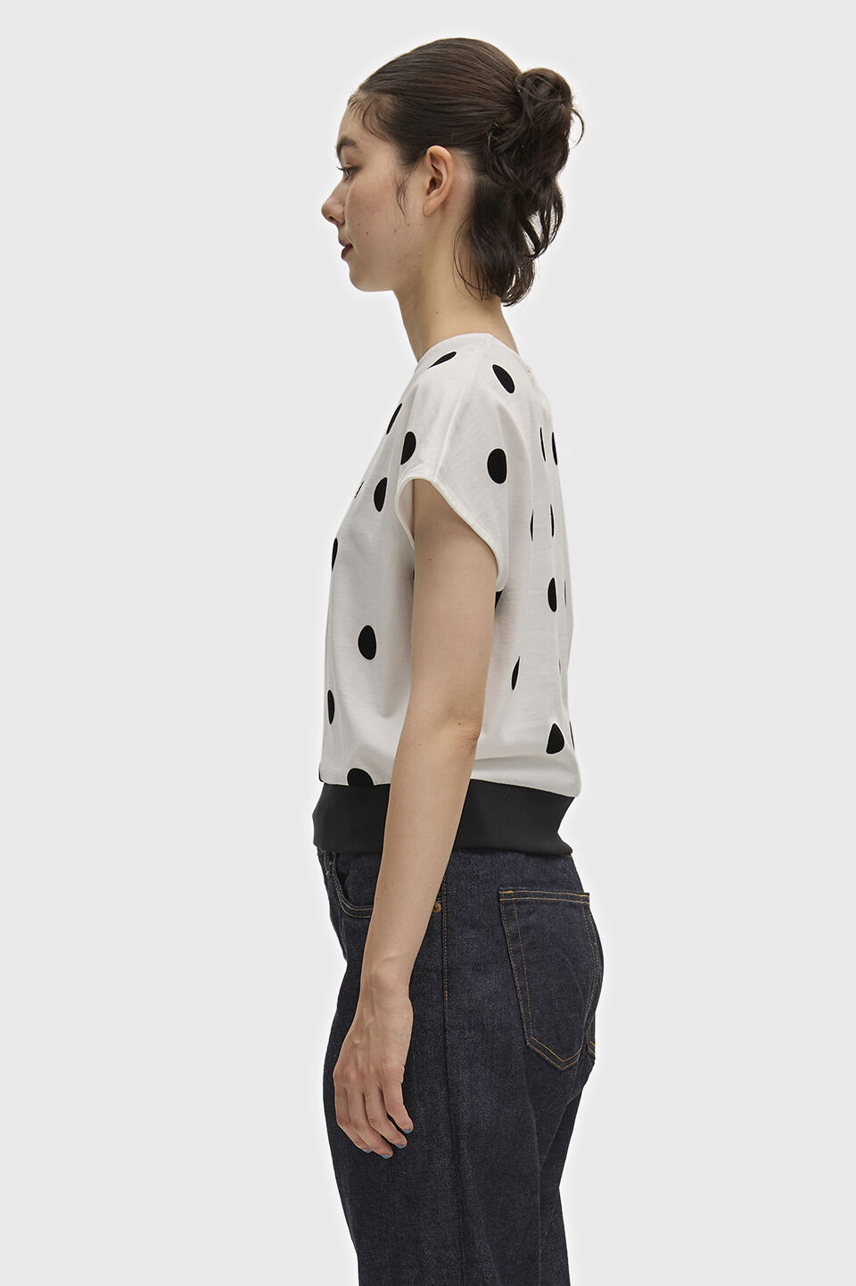 FRED PERRY 「FRED PERRY／FLOCKED POLKA DOT TOP／エイミーワインハウス ポルカドットトップス」|Tシャツ・カットソー|