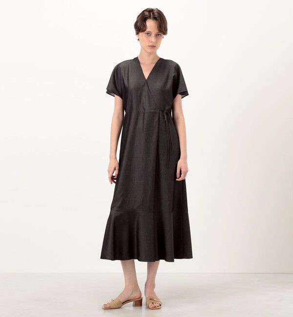 Ballsey「ツイルライトデニム カシュクールワンピース」|ワンピース|