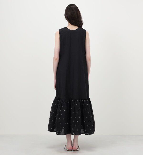 TOMORROWLAND BUYING WEAR「【別注】ne Quittez pas BLACK ORGANZA COMB ノースリーブ ロングワンピース」|ワンピース|