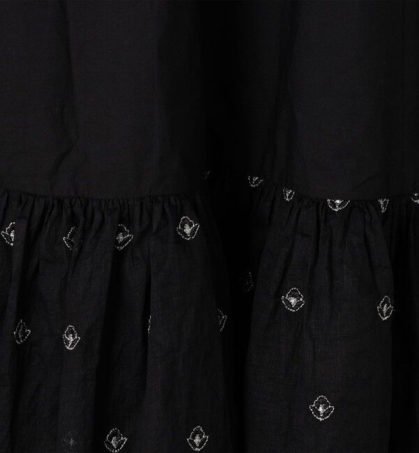 TOMORROWLAND BUYING WEAR「【別注】ne Quittez pas BLACK ORGANZA COMB ノースリーブ ロングワンピース」|ワンピース|